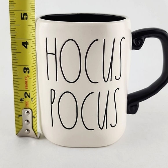 ⭐️2/ $50⭐️ Rae Dunn Artisan Mat Cream Mug Large Letters Black HOCUS POCUS - Picture 10 of 10